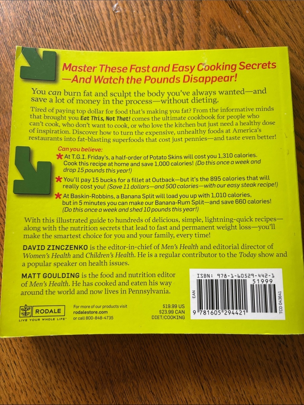 Cook This Not That! Kitchen Survival Guide - Bright Yellow Cover - Picture 3 of 6